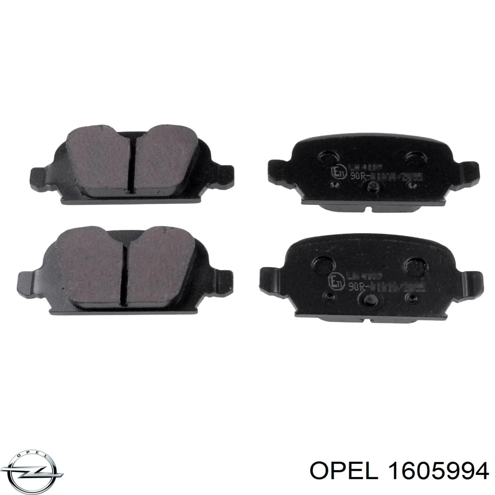 1605994 Opel pastillas de freno traseras