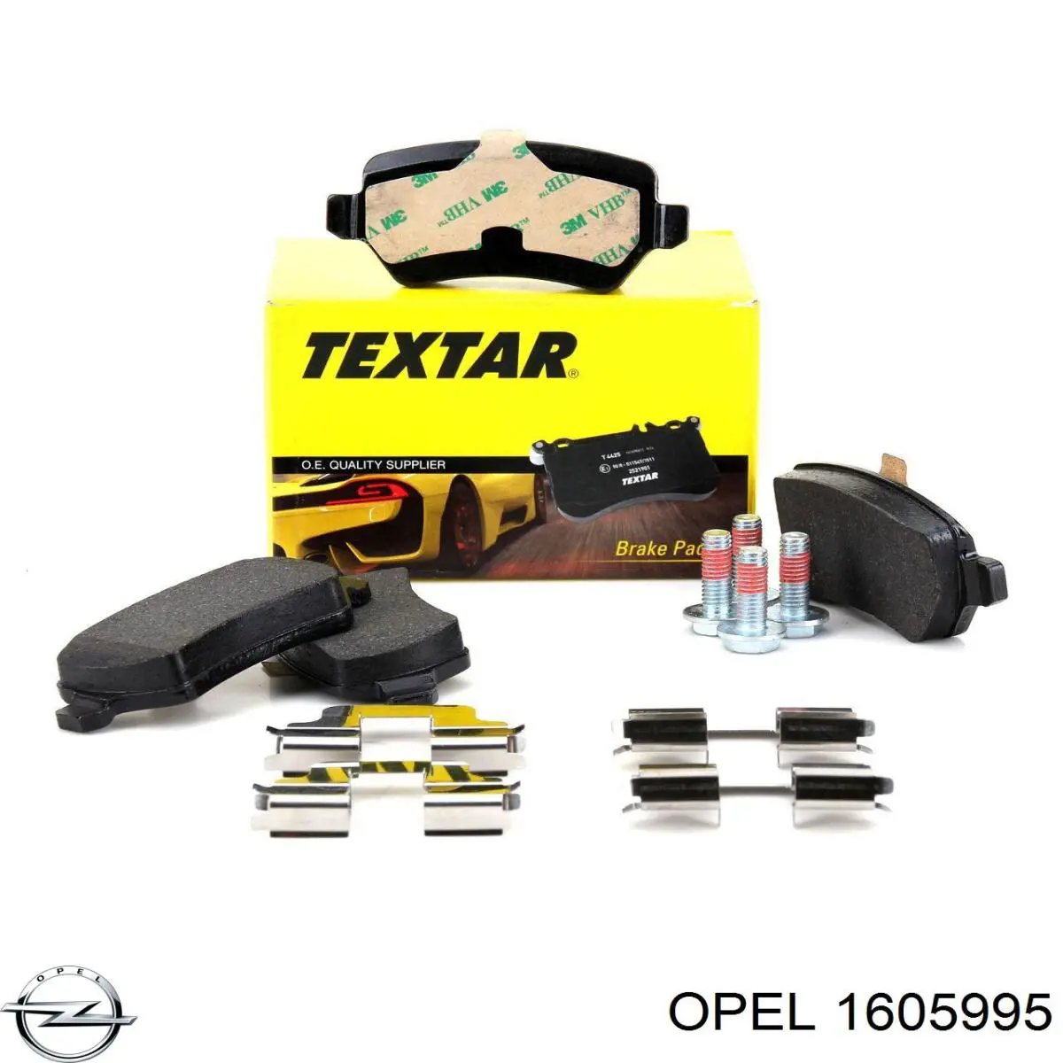 Pastillas de freno traseras 1605995 Opel