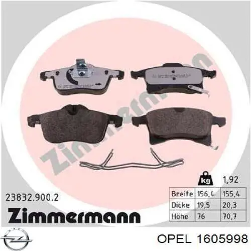 Pastillas de freno delanteras Opel Corsa X12