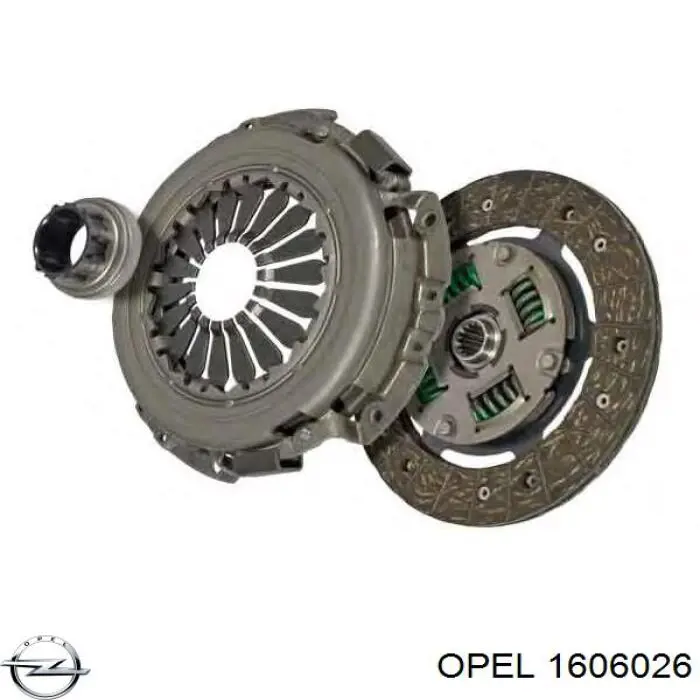 1606026 Opel embrague