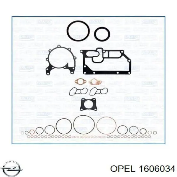 1606034 Opel juego de juntas de motor, completo, superior