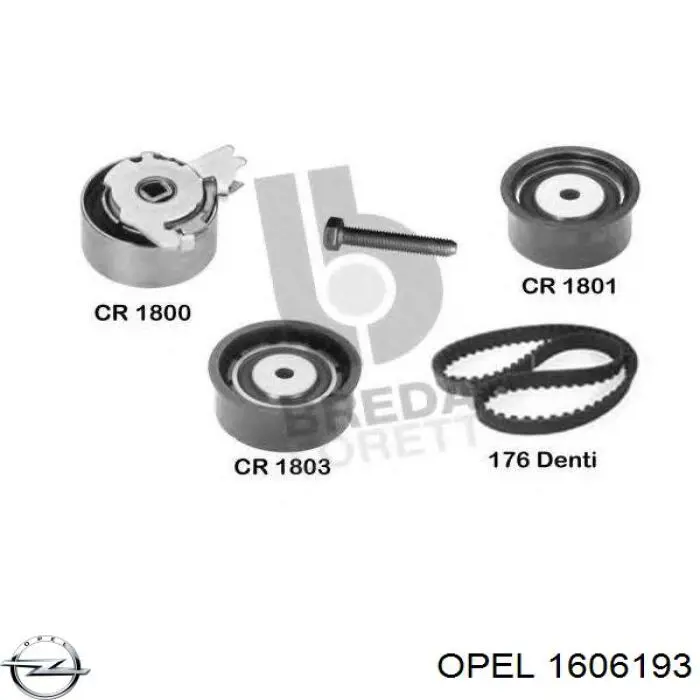 1606193 Opel kit de correa de distribución