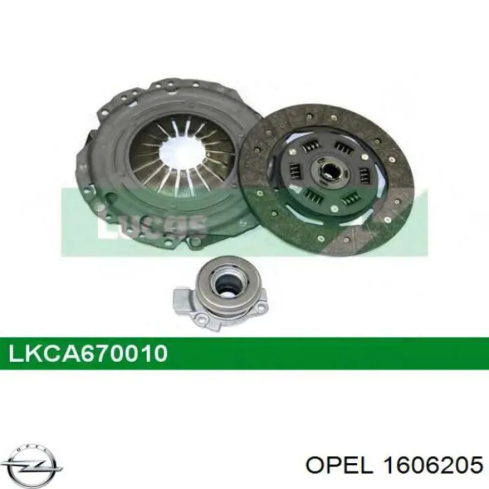 Comprar 1606205 Opel Kit de embrague completo