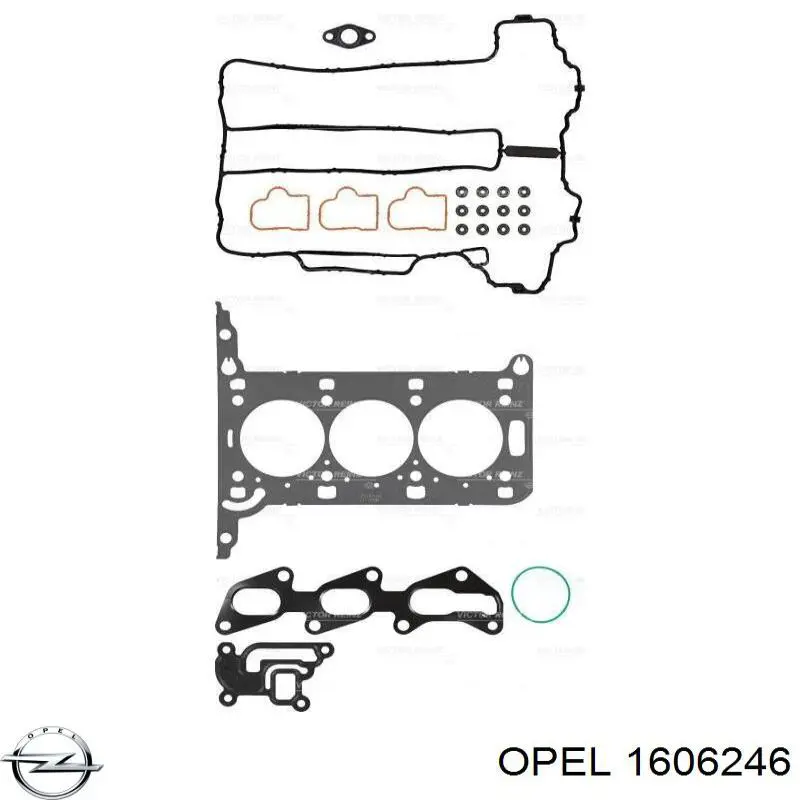 1606246 Opel juego de juntas de motor, completo, superior