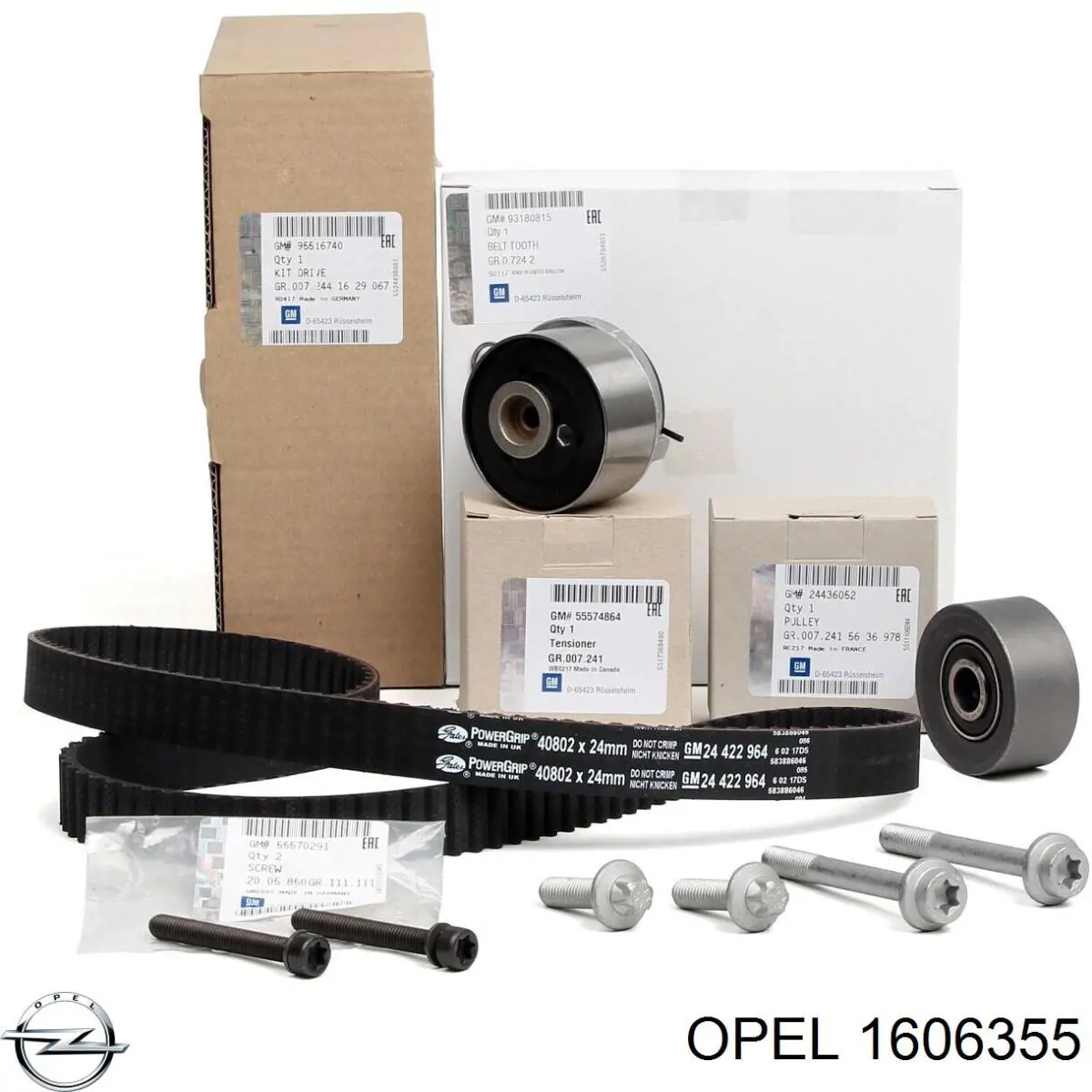 1606355 Opel kit de correa de distribución