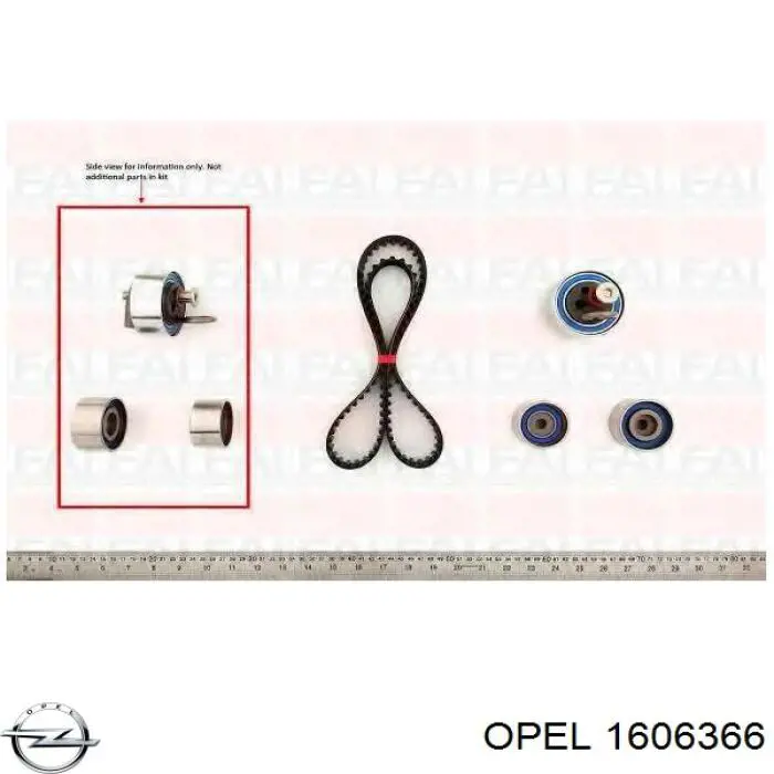 1606366 Opel kit de correa de distribución