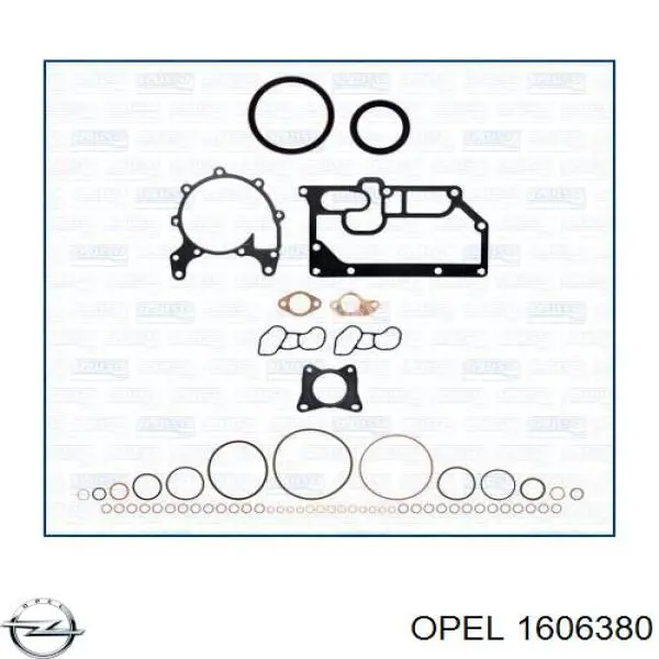 1606380 Opel juego de juntas de motor, completo, superior