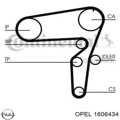 Comprar 1606434 Opel Kit de correa de distribución