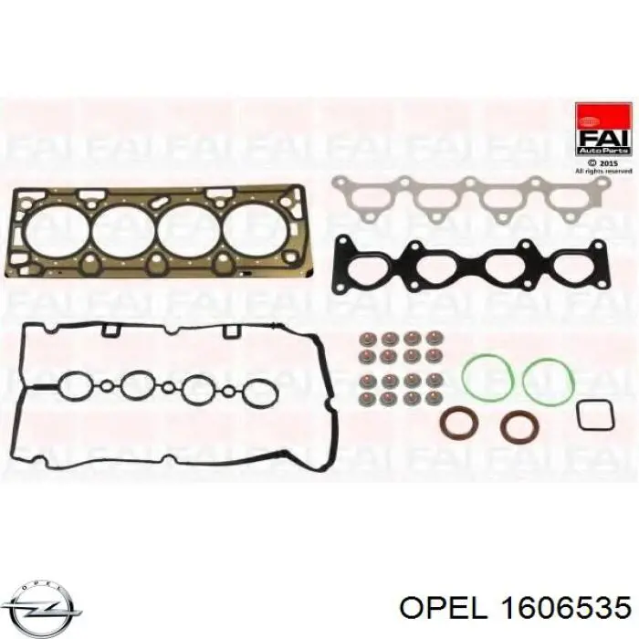 1606535 Opel juego de juntas de motor, completo, superior