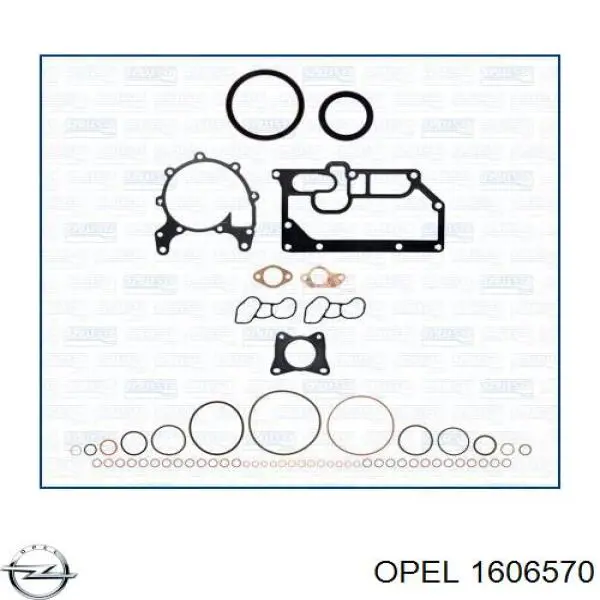 1606570 Opel kit de embrague (3 partes)