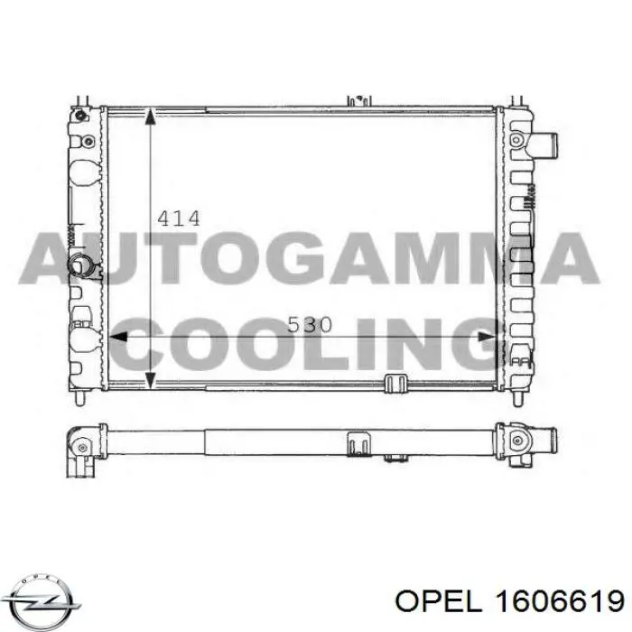 1606619 Opel juego de juntas de motor, completo, superior