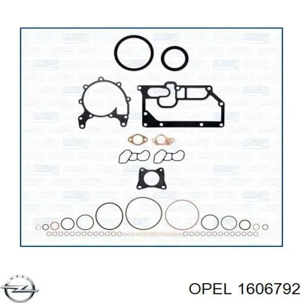 1606792 Opel juego de juntas de motor, completo, superior