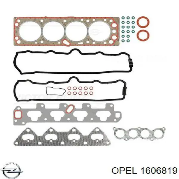 1606819 Opel juego de juntas de motor, completo, superior