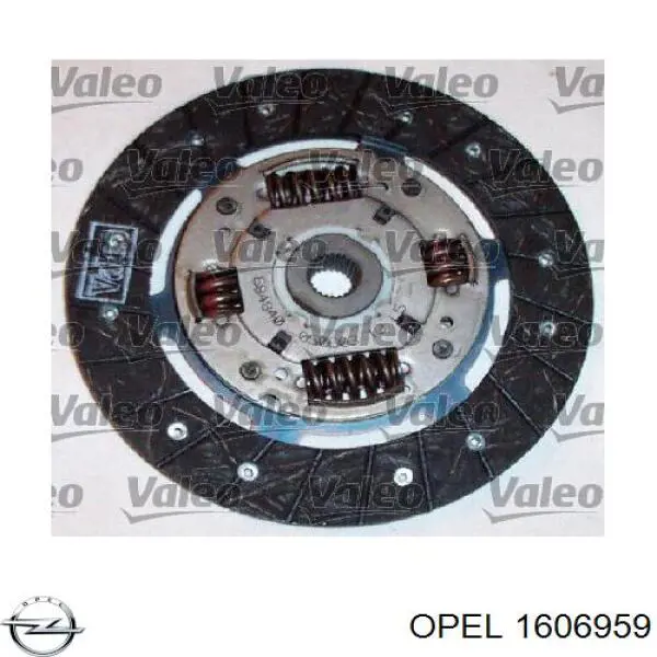 1606959 Opel kit de embrague (3 partes)