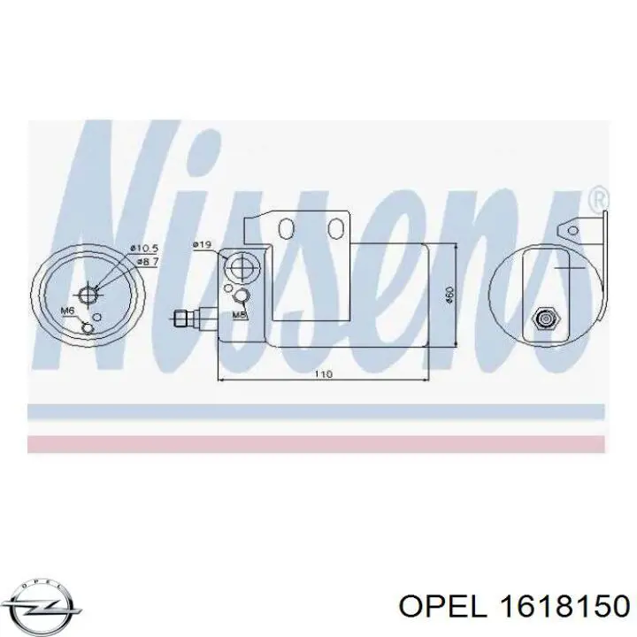 Comprar 1618150 Opel Filtro secador de aire acondicionado