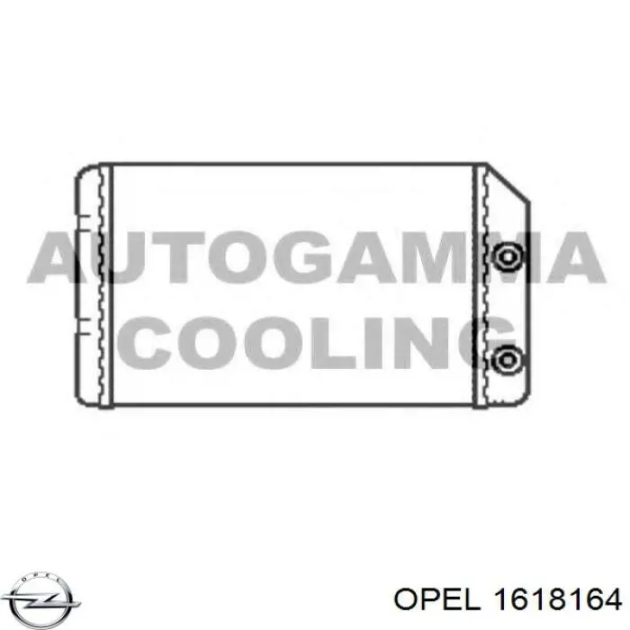 1618164 Opel radiador de calefacción