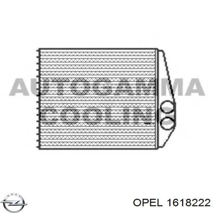 1618222 Opel radiador de calefacción