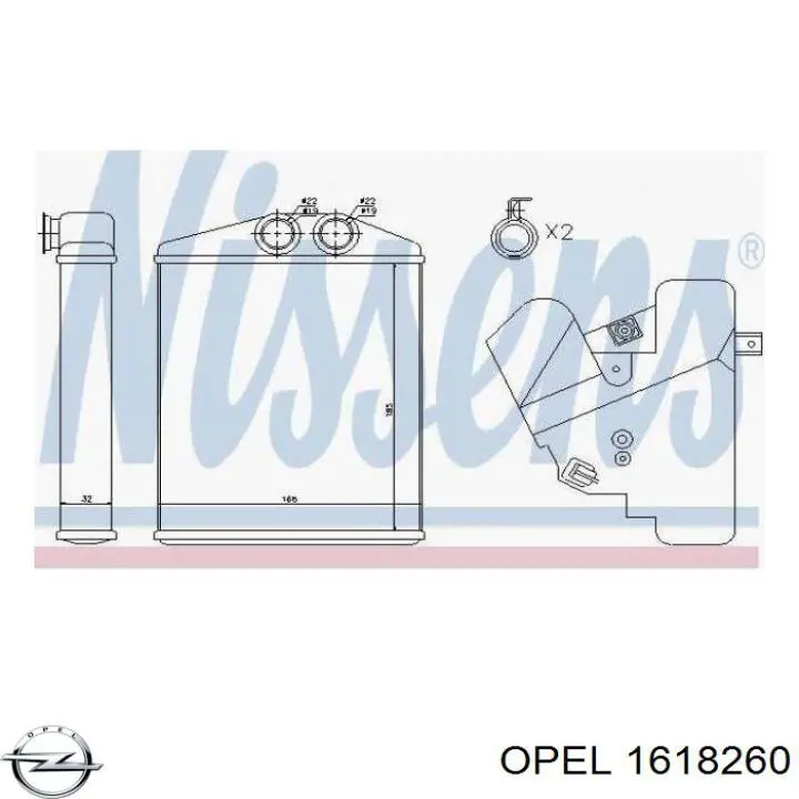 Comprar 1618260 Opel Radiador calefacción