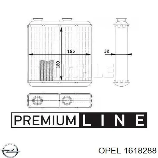 Radiador de calefacción Opel 1618288 precio, desde 45,36 EUR
