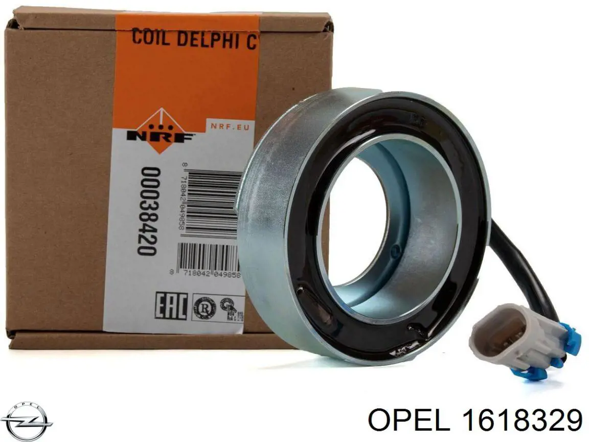 1618329 Opel acoplamiento magnético, compresor del aire acondicionado