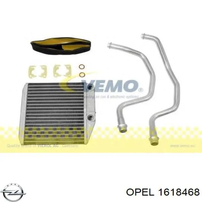 1618468 Opel radiador calefacción