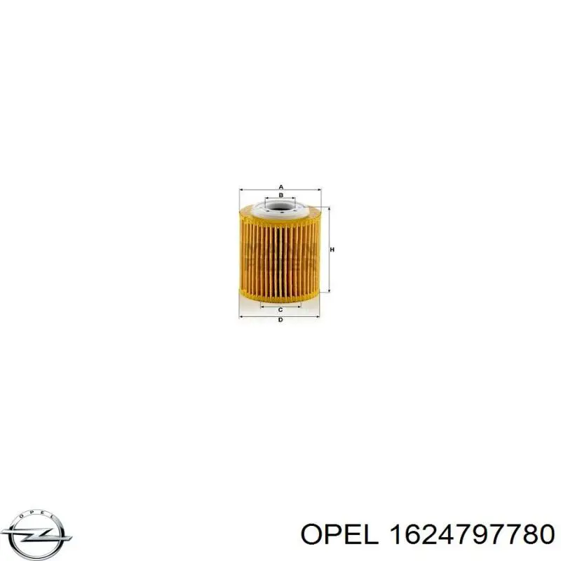 1624797780 Opel filtro de aceite