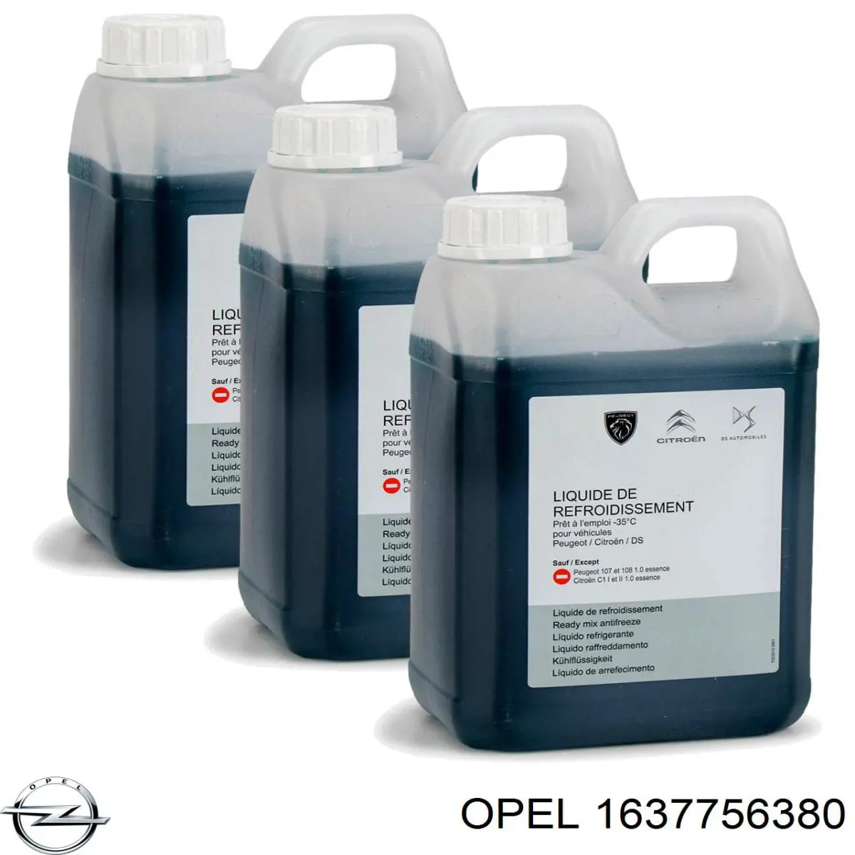 Líquido anticongelante Opel (1637756380)