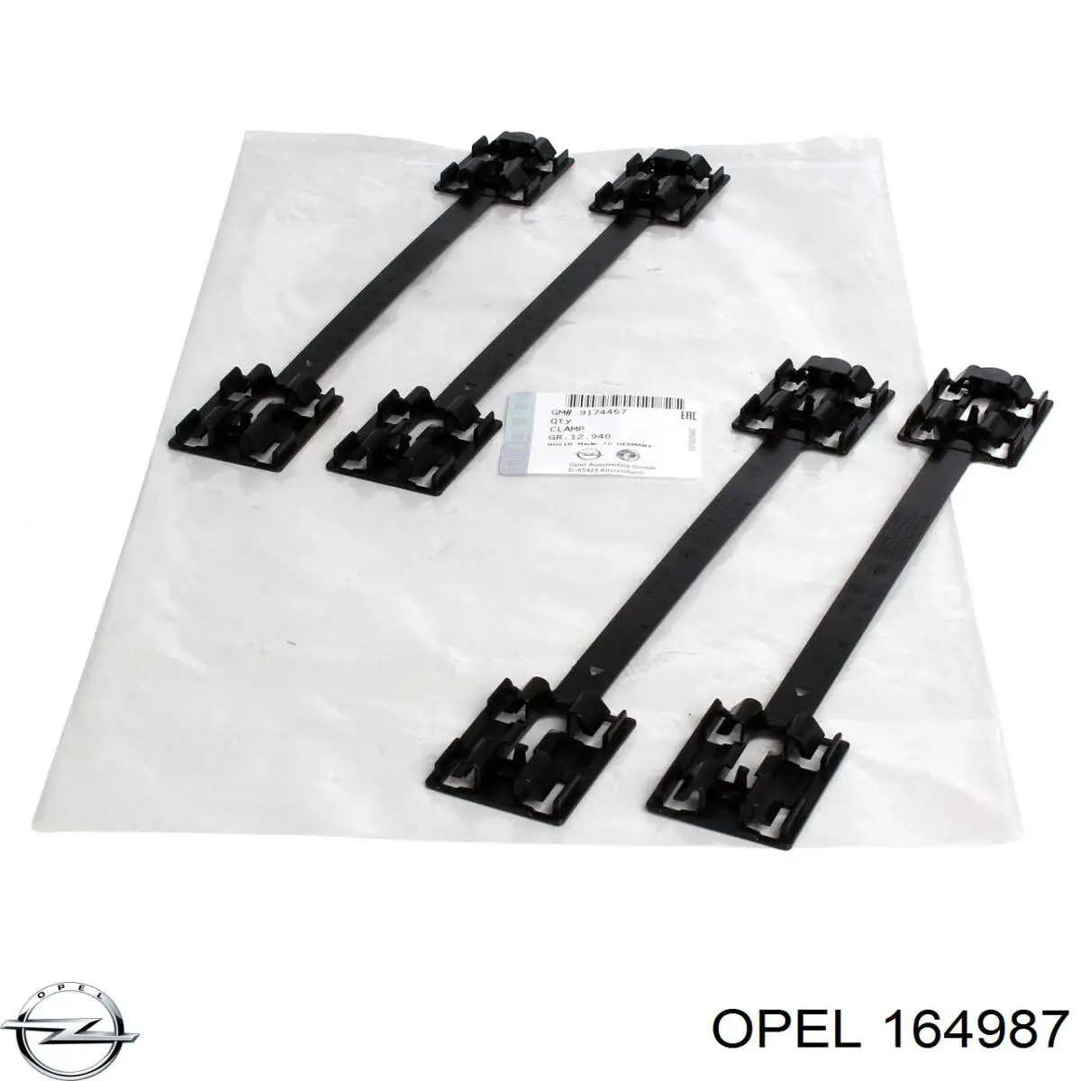 164987 Opel clip, tubuladura de sujeción, alféizar de la puerta