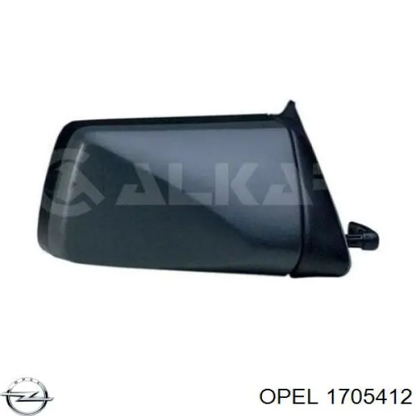 1705412 Opel espejo retrovisor derecho