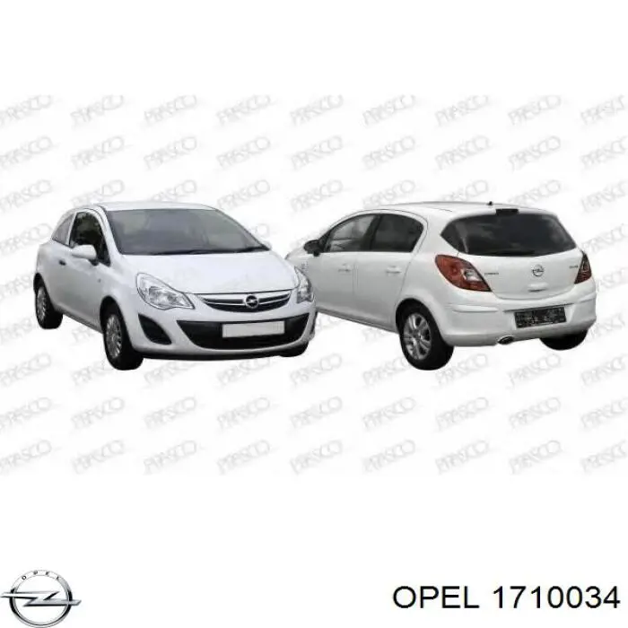 Faro niebla trasero izquierdo para Opel Meriva 