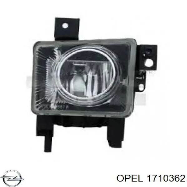 1710362 Opel luz antiniebla izquierdo