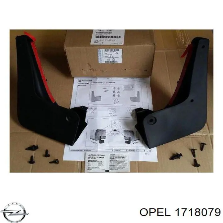 1718079 Opel juego de faldillas guardabarro delanteros