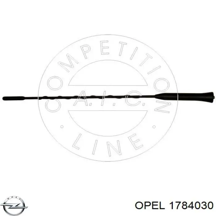 1784030 Opel barra de antena