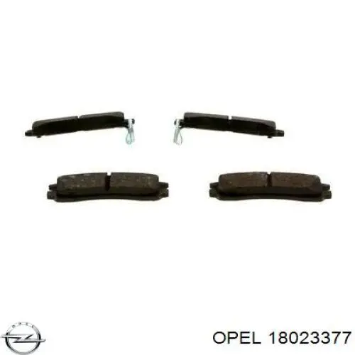 18023377 Opel pastillas de freno traseras