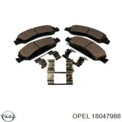 18047988 Opel pastillas de freno delanteras