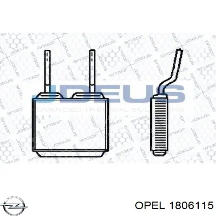 1806115 Opel radiador de calefacción