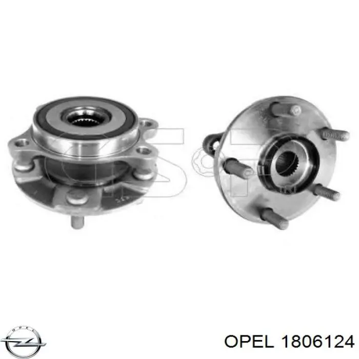 1806124 Opel radiador de calefacción