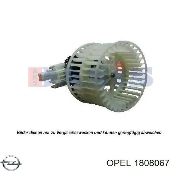 1808067 Opel motor eléctrico, ventilador habitáculo