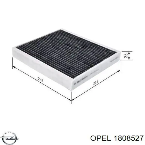 Comprar 1808527 Opel Filtro de aire del habitáculo