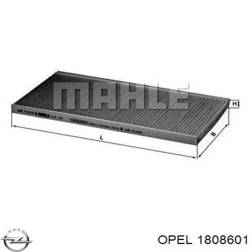 1808601 Opel filtro habitáculo