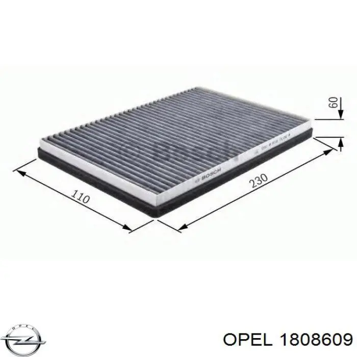 1808609 Opel filtro de habitáculo