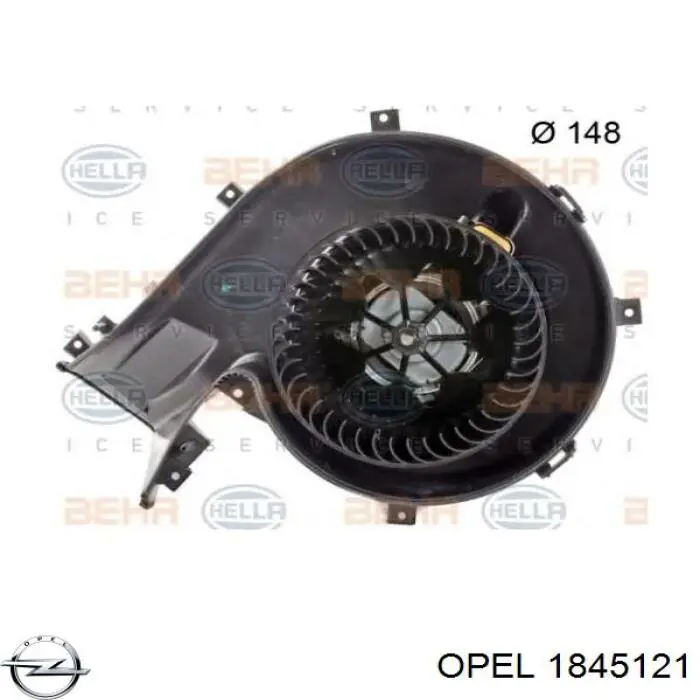 1845121 Opel ventilador habitáculo