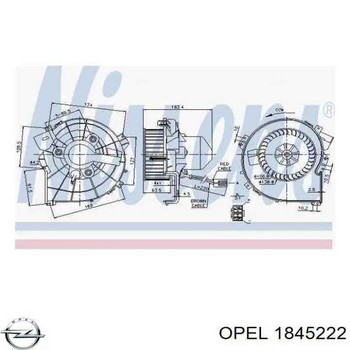 Comprar 1845222 Opel Motor de calefacción