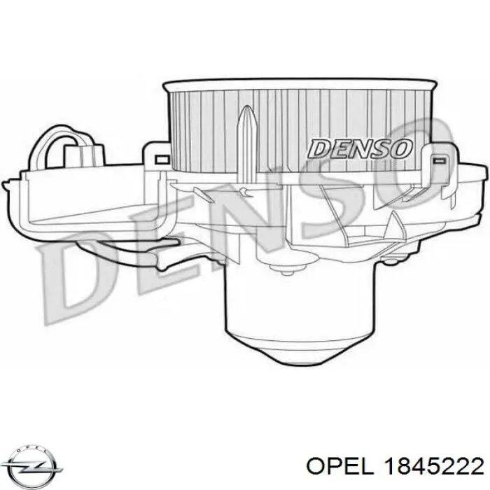 1845222 Opel motor eléctrico, ventilador habitáculo