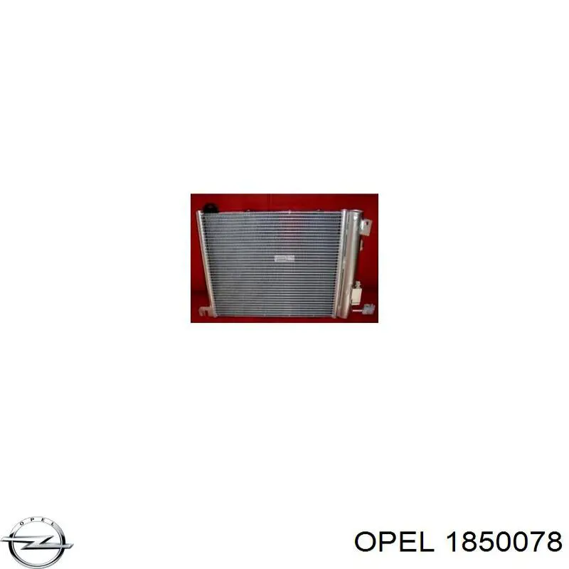 1850078 Opel condensador aire acondicionado