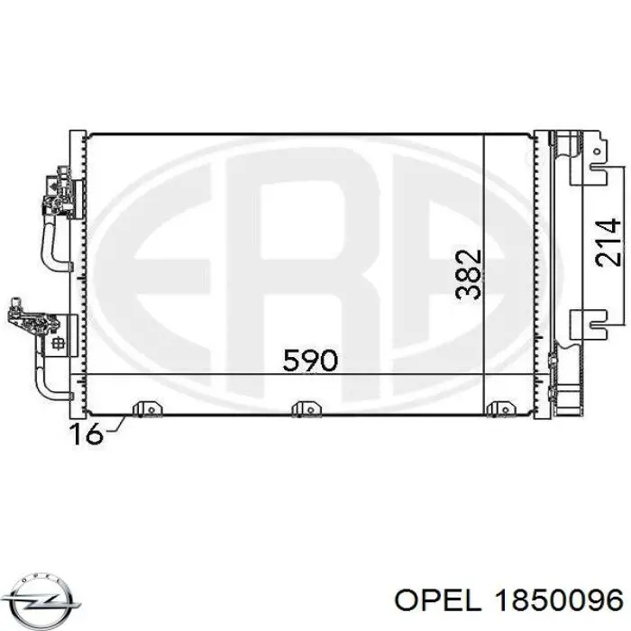 Aire acondicionado capacitor Opel 1850096 precio, desde 86,02 EUR