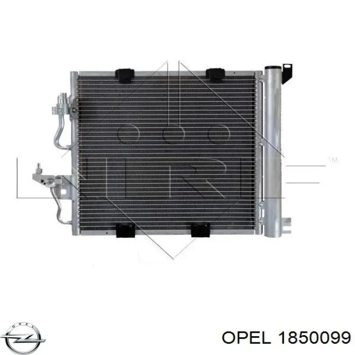 1850099 Opel condensador aire acondicionado