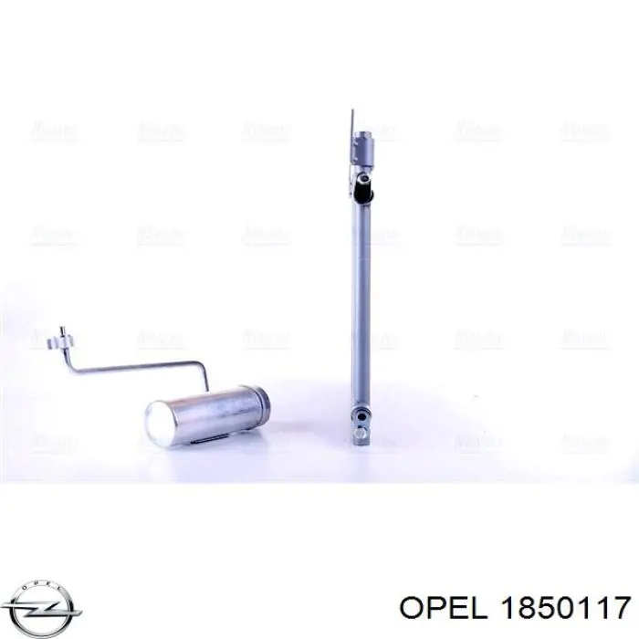 Condensador aire acondicionado 1850117 Opel