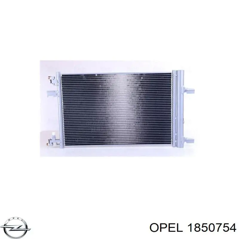 1850754 Opel condensador aire acondicionado