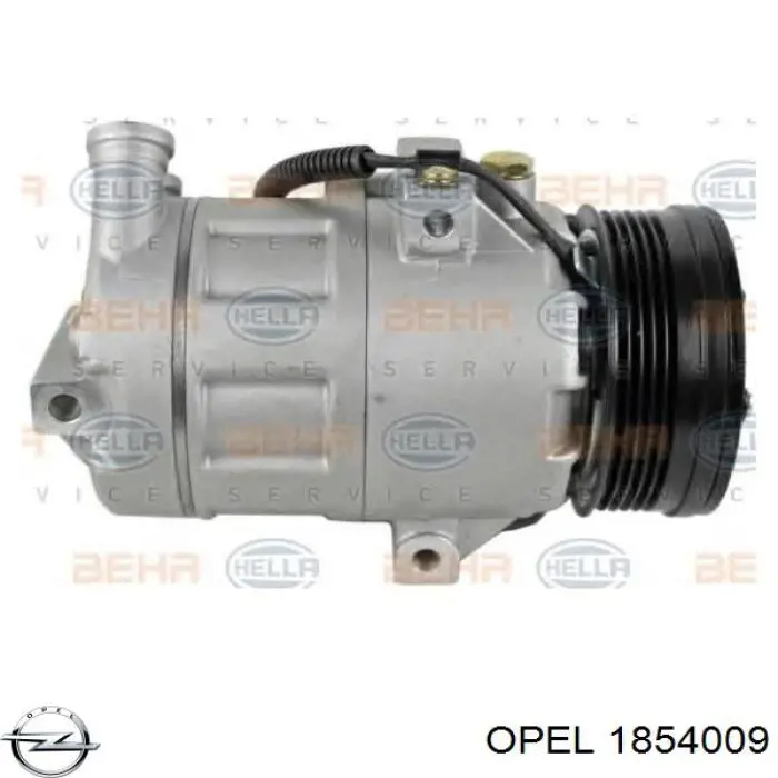 1854009 Opel compresor de aire acondicionado